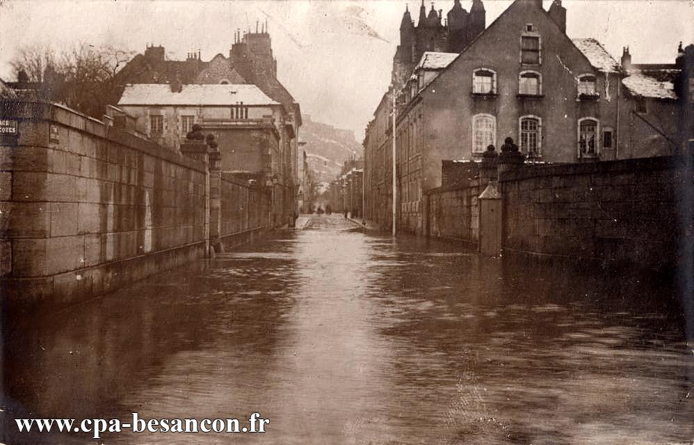 Besançon - Rue Charles Nodier - Inondations de Janvier 1910